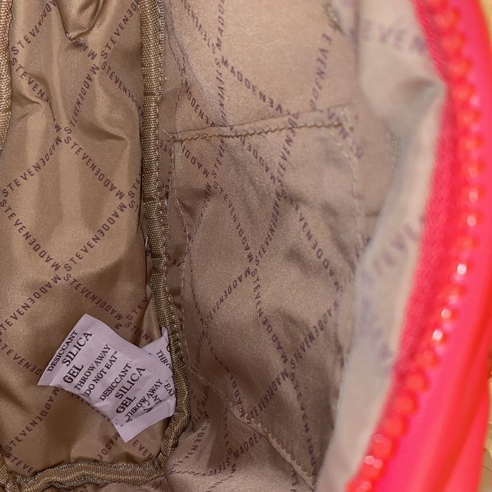 NWT Steve Madden (bjaya) Backpack w/Matching Coin Pouch -Pink - Picture 11 of 13
